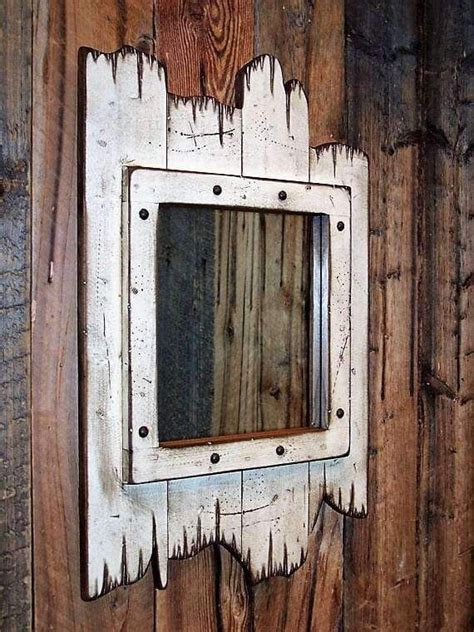 Pine Wood Rustic Wall Mirrors White Your Western Decor Llc Wall