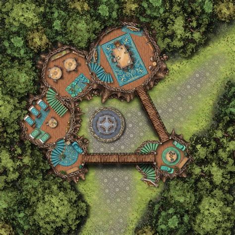 Elven Loft 40x40 Dndmaps Fantasy Town Fantasy Map Fantasy World