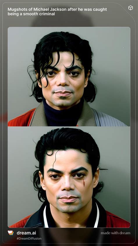 Mugshots Of Michael Jackson After He Was Caught Being A Smooth Criminal
