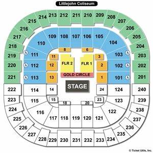 Littlejohn Coliseum Seating Charts
