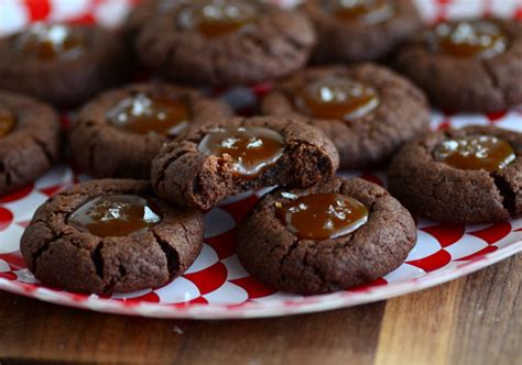 Salted Caramel Chocolate Thumbprint Cookies Baking Bites Bloglovin