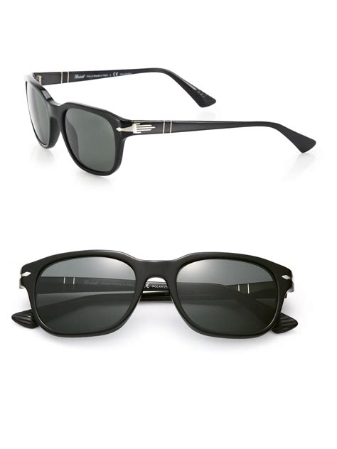 Persol 53mm Square Sunglasses In Black For Men Lyst