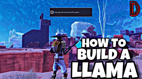 How To Build A Loot Llama In Fortnite Save The World Youtube