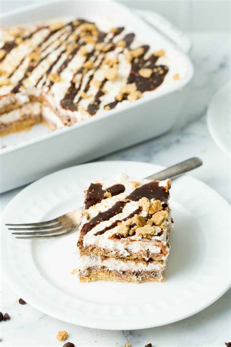 No Bake Smores Icebox Cake Recipe Shugary Sweets