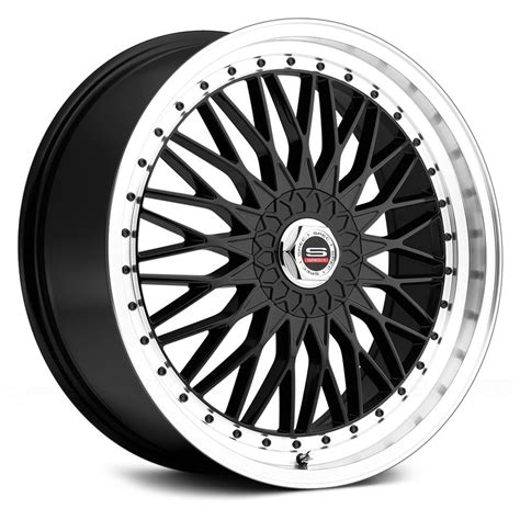 Spec 1® Sp 3 Wheels Gloss Black With Machined Lip And Black Rivets Rims