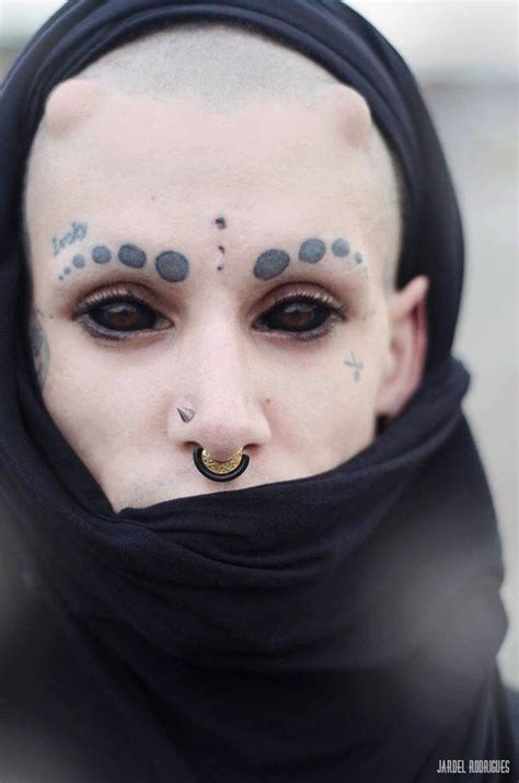 body modifications are being seen more and more as tattoo culture is evolving too from horns