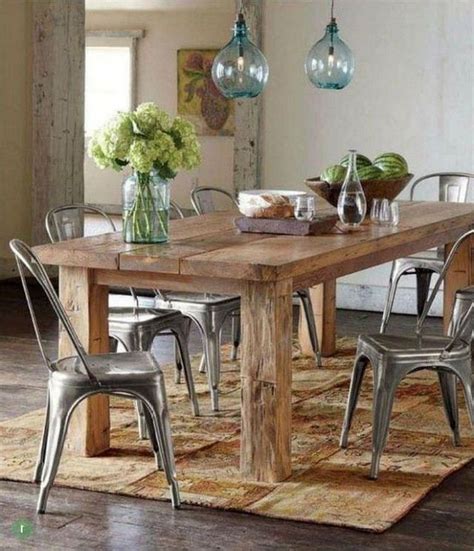 24 Top Modern Industrial Dining Furniture Set Design And Decorating