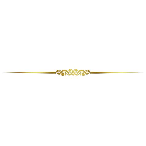 Golden Divider Wedding Ornate Divider Gold Divider Dividing Line Png Transparent Clipart