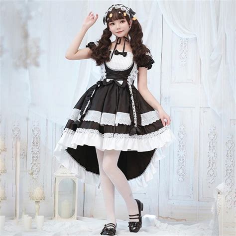 Sweet Pink Japanese Maid Costume Kawaii Lolita Dress Anime Cosplay Maid