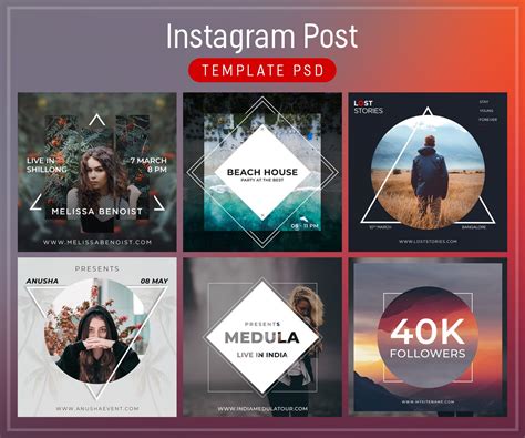 Instagram Post Template Psd Free Download Free Printable Templates