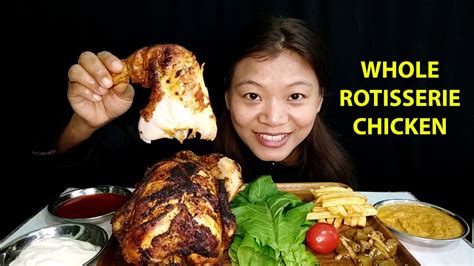 Roasted Chicken Whole Rotisserie Chicken Mukbang Asmr Nepali