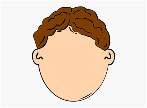 Brown Hair Boy Clip Art At Clker Boy Hair Clipart Transparent