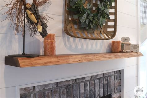 Diy Floating Fireplace Mantel Live Edge Shelf Laptrinhx