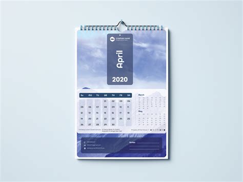 Wall Calendar 2020 On Behance