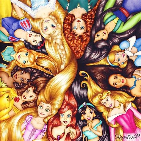This Stunning Fan Art Proves That Disney Princesses Are Stronger Together Disney Princess Fan