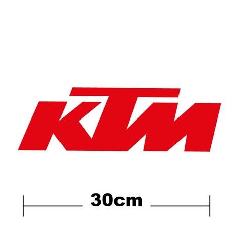 Ktm Logo Yazı Sticker Etiket Tek Renk Motiker