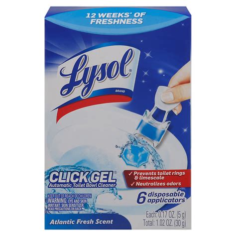 save on lysol click gel automatic toilet bowl cleaner atlantic fresh scent order online delivery