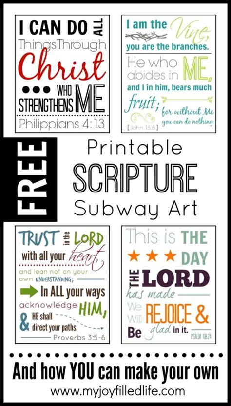Printable Scripture Subway Art Free My Joy Filled Life