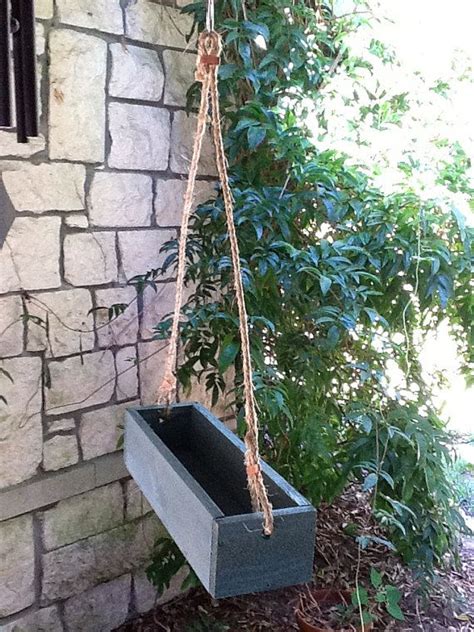 3 out of 5 stars with 2 ratings This 14 long hanging planter may be planted with succulents, various plants, or used to support ...