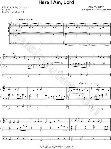 Marianne Kim Here I Am Lord Sheet Music In F Major Download