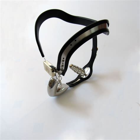 T Shaped Male Chastity Belt With Removable Anal Bead Plug Adjustable