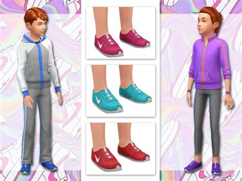 Nike Runners For Sims Kids The Sims 4 Catalog Sims 4 Children Sims