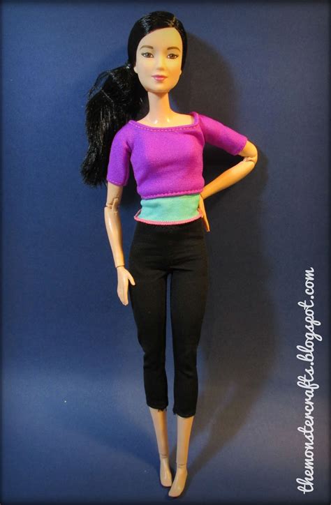 Doll Review Barbie Made To Move Purple Top