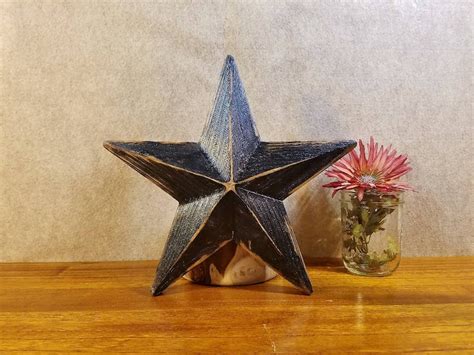 Christmas Tree Topper Star Rustic Wood Star 12 Inch Beveled Etsy