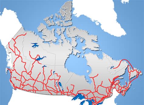 Map Of Canada Major Highways Maps Of The World