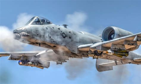 A 10 Ground Attack Aircraft In Action Strafing Runs Aiirsource