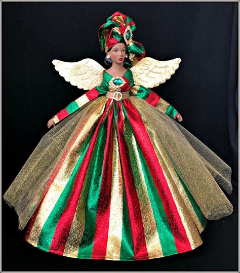 Christmas Tree Topper African American Christmas Angel Kwanzaa Angel Black Angel Holiday