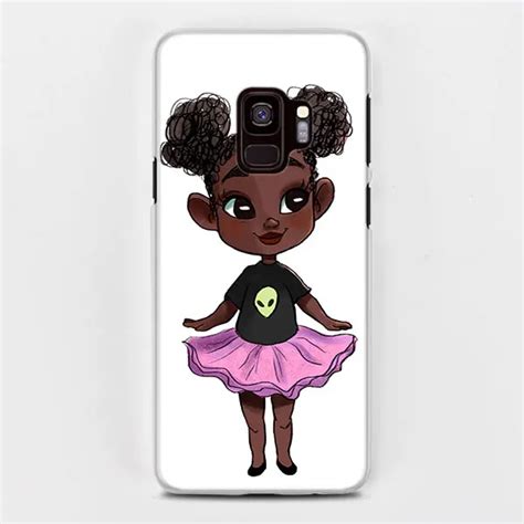 melanin poppin black girl phone cases cover for samsung galaxy s8 s9 plus s10 lite s6 s7 edge