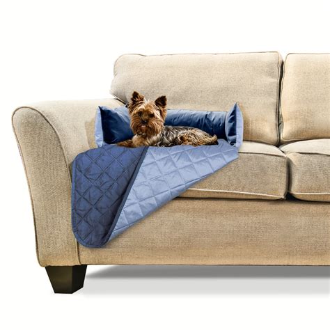 Furhaven Sofa Buddy Furniture Cover Dog Bed Navy 18 L X 26 W Petco