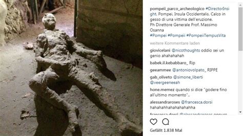 Pompeji Darum Lacht Das Internet über Ein Opfer Des Vesuv Ausbruchs