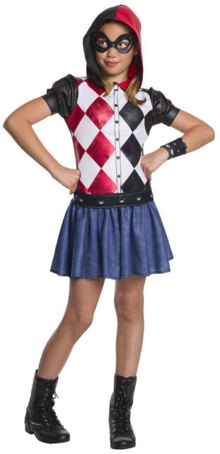 Harley Quinn Dc Superhero Girls Costume Size Small 4 6 Ebay
