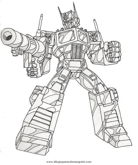 Dibujos para colorear Transformers - Imágenes para Pintar
