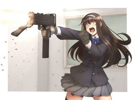 Anime Girls With Guns Wallpapers Hd Nsfw Desktop Tumblr Pics