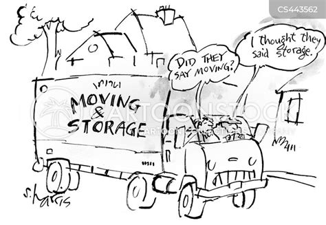 Moving Truck Cartoons And Comics Funny Pictures From Cartoonstock