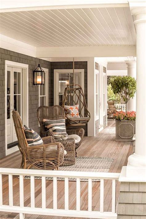 Nice 85 Beautiful Farmhouse Front Porch Decorating Ideas Source Link