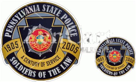 Pennsylvania State Police Decal 827 1551 Phoenix Graphics Your