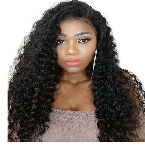 Deep Wave Lace Front Human Hair Wigs Malaysian Lace Wig Humain Hair Pre Plucked Wigs Hairpieces