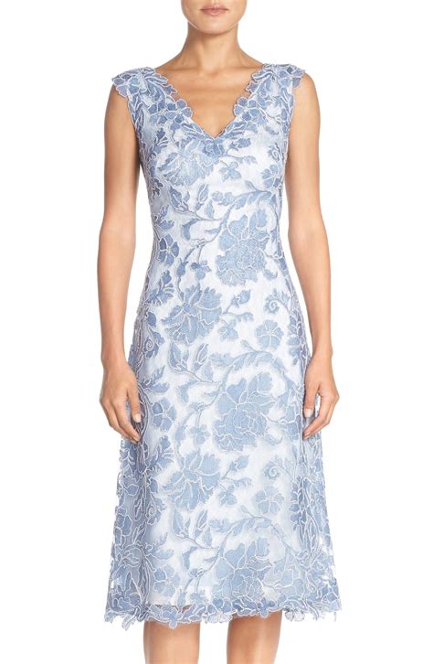 Tadashi Shoji Embroidered Lace Fit & Flare Dress | Nordstrom
