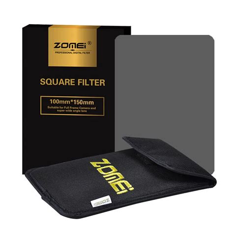 Zomei 150100mm Nd Square Filter Nd2 Nd4 Nd8 Nd16 Neutral Density Grey