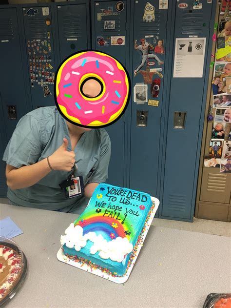 My Coworkers Got Me The Best Cake For My Going Away Party Meme Guy