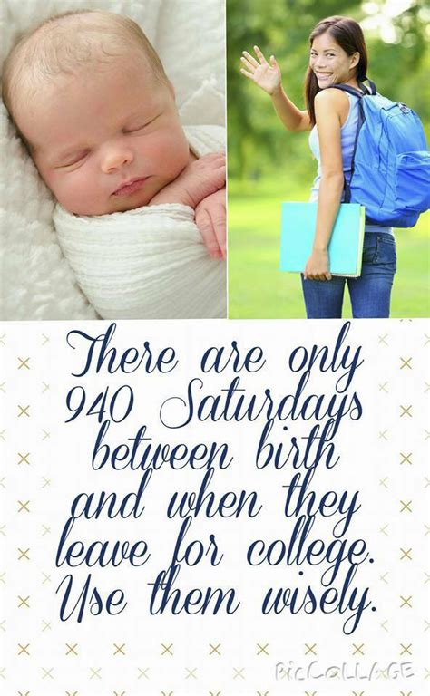 There Are Only 940 Saturdays Between Birth And When They Leave For