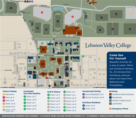 Lebanon Valley College Campus Map