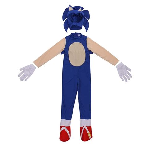 Children Sonic The Hedgehog Costume Cosplay Halloween Costume For Kids