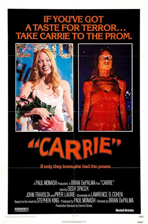 Carrie Au Bal Du Diable Film Américain De Brian De Palma 1976