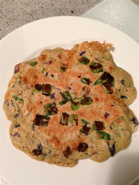 Gluten Free Savory Oatmeal Pancake With Shrimp And Vegetable1egg 12