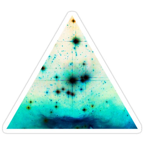 Emission Nebula Blue Triangle Fresh Universe Stickers By